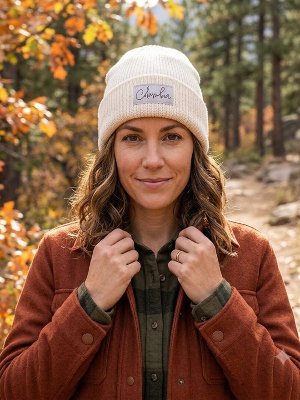 Columbia Unisex Lost Lager II Beanie - Color: Chalk/Script Logo